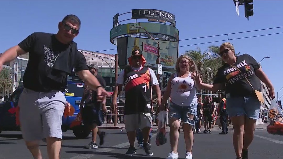 Fans cheer on as Suns win Game 1 of Western Conference Finals
